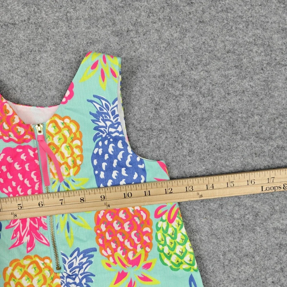 Tommy Bahama Dress Girls 4 Multicolor Pineapple Print A-Line Lined Summer New